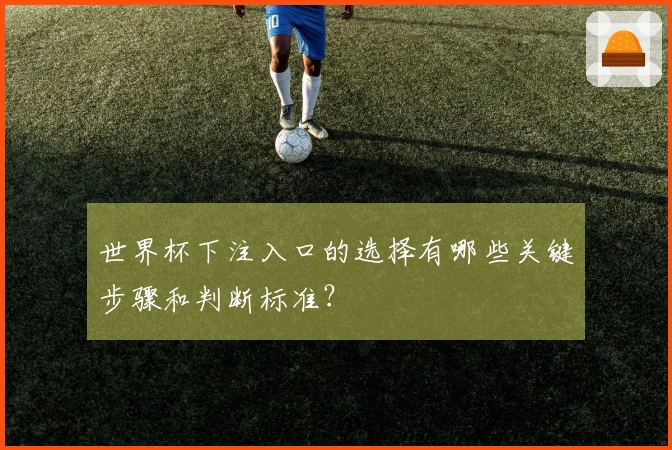 世界杯下注入口的选择有哪些关键步骤和判断标准？